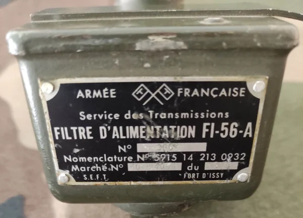 Filtre d'alimentation FI-56-A FR transmissions