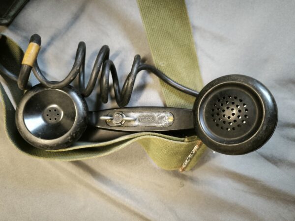 Téléphone de campagne en toile US à rénover non testé - Réf. 1TC