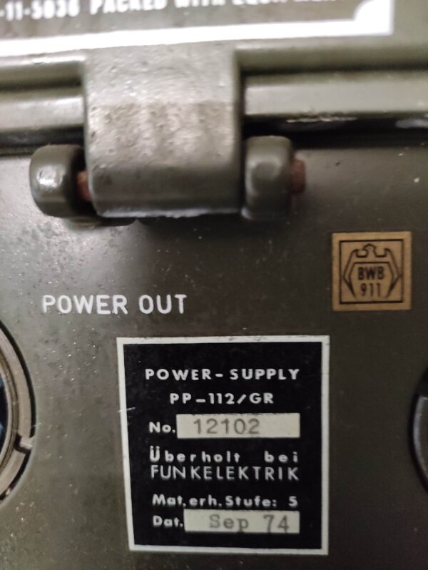 Power Supply pp-112 militärische