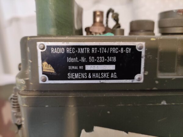 RADIO REC-XMTR RT-174 PRC-8-GY siemens halske-ag