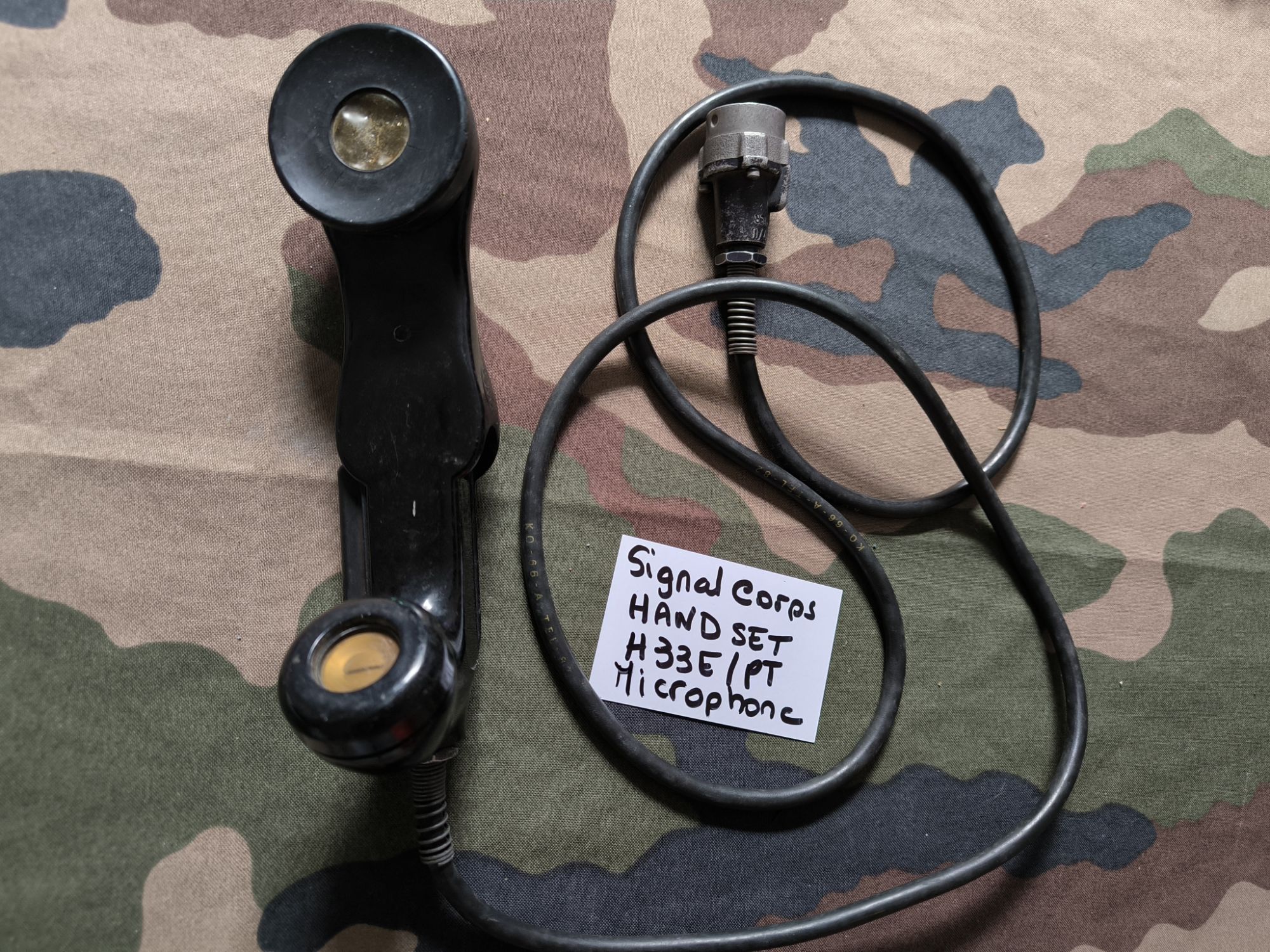 Handset Signal corps H33E/PT - Microphone