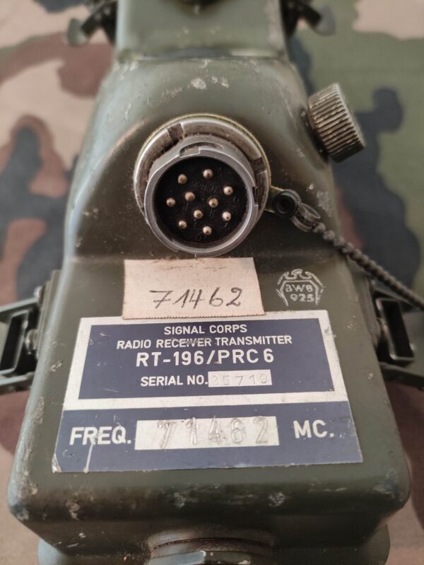 RT-196 PRC-6 Signal Corps US
